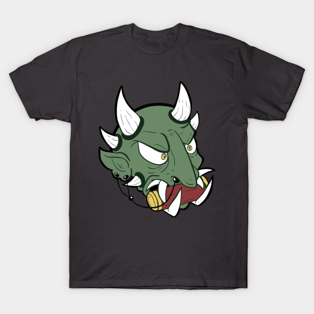 Green Oni T-Shirt by Pokepony64